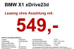BMW X1 XLine xdrive23d xline pgsd.ahk.sportsitze.hud.navi