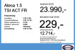 Seat Ateca FR 1.5 tsi act fr acc led navi shz rfk