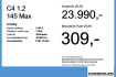Citroën C4 Max Citroen c4 1.2 145 max acc+led+navi+shz+winterp.+2xklima