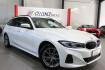 BMW Série 3 Autres 318 318d touring sport white & brown / curved+hud